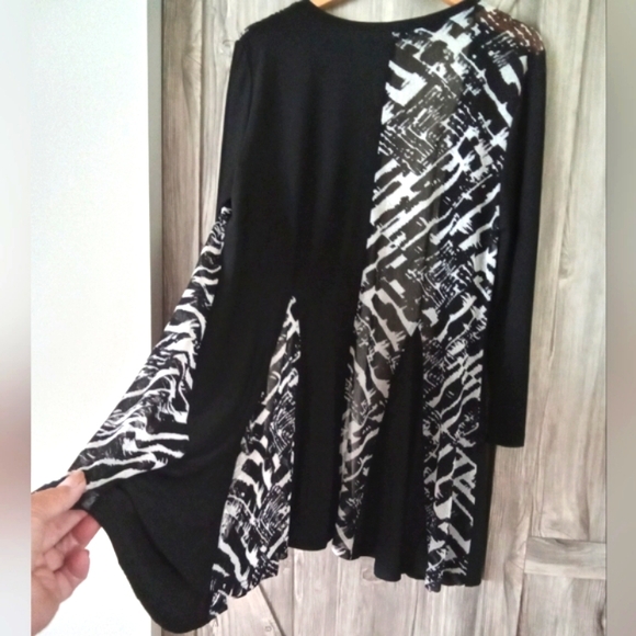 New Papa Black Mesh Open Duster XL - Picture 7 of 11